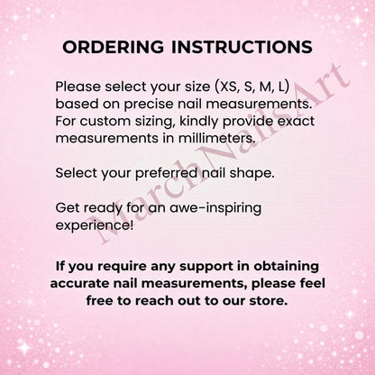 Pink Y2K Press On Nails, Pastel Star Retro Nail Set