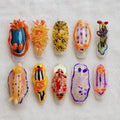 3D Nudibranch Press On Nails, Ocean Creature Handmade Nail Set, Marine Life Nails, Sea Slug Nail Design