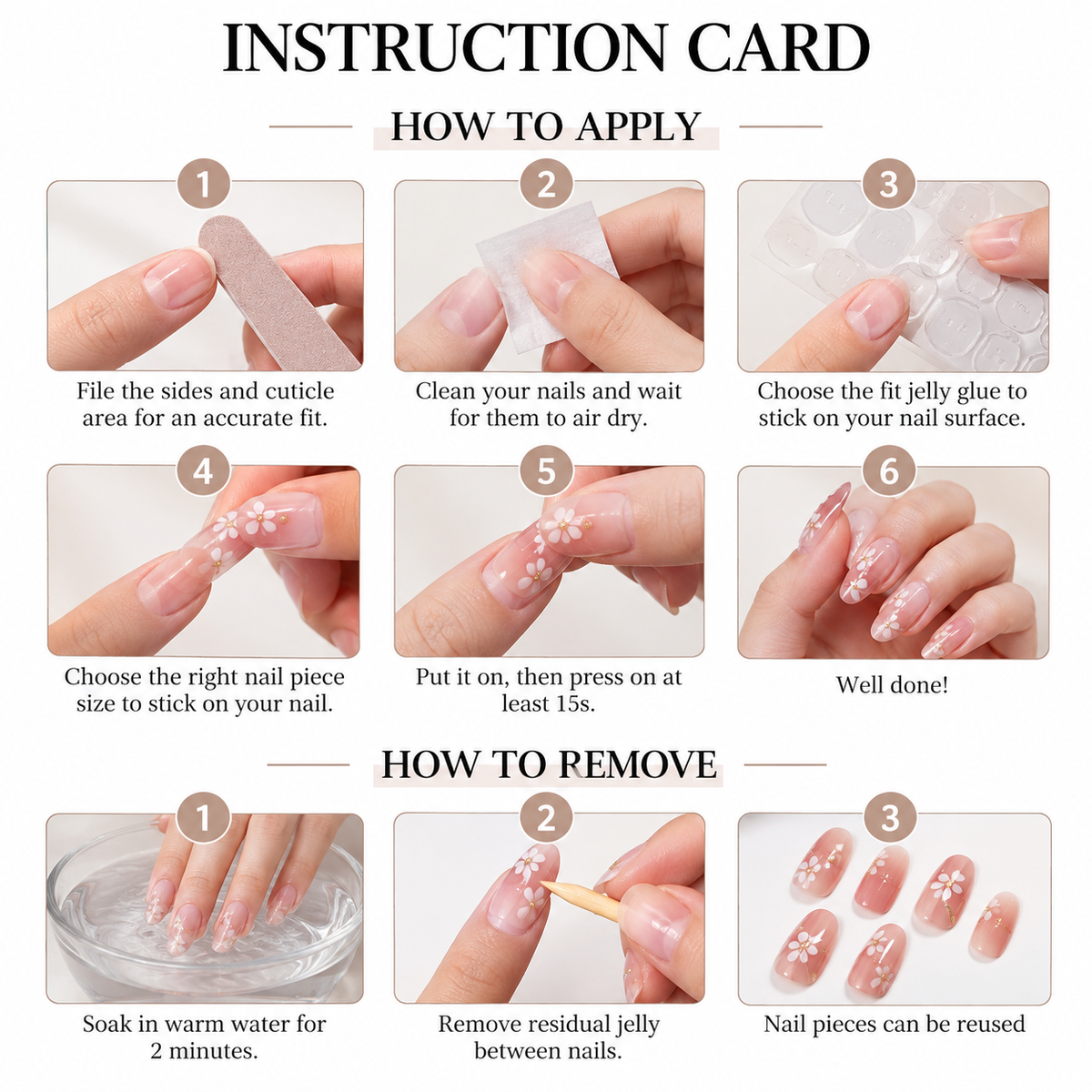 Y2K Press On Nails, Red Star Cherry 3D Bow & Rhinestone Nail Art