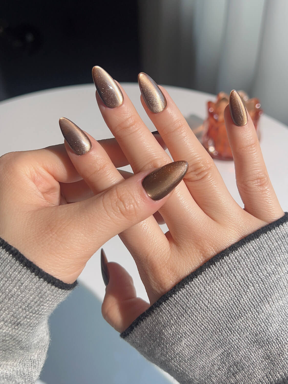 Arabica Cat Eye Reusable Press On Nails