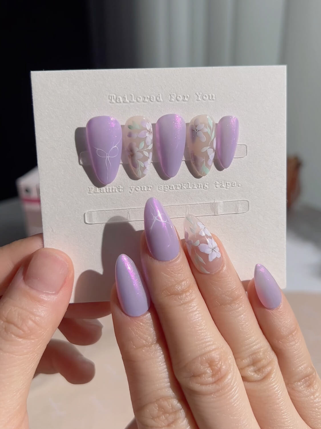 Flower Sea Reusable Press On Nails