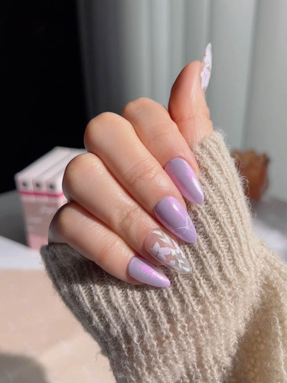 Flower Sea Reusable Press On Nails