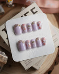 Lavender Rose Reusable Press On Nails