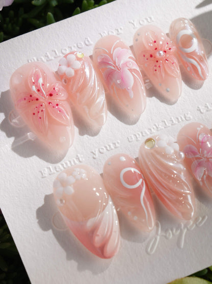 Lily Nocturne Reusable Press On Nails