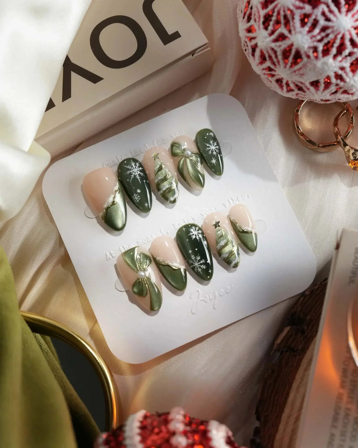 Pine Dream Reusable Press On Nails