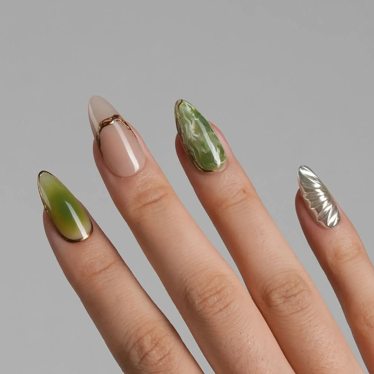 Marshes Mud Masquerade Reusable Press On Nails