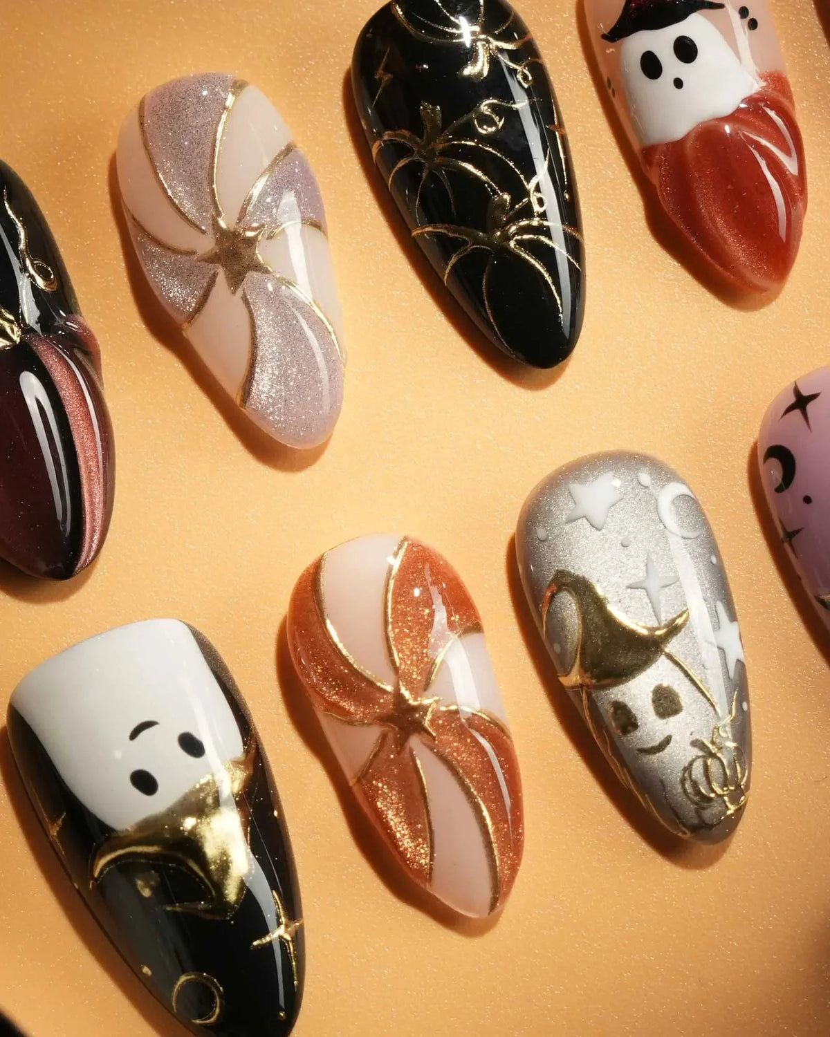 Midnight Bash Reusable Press On Nails