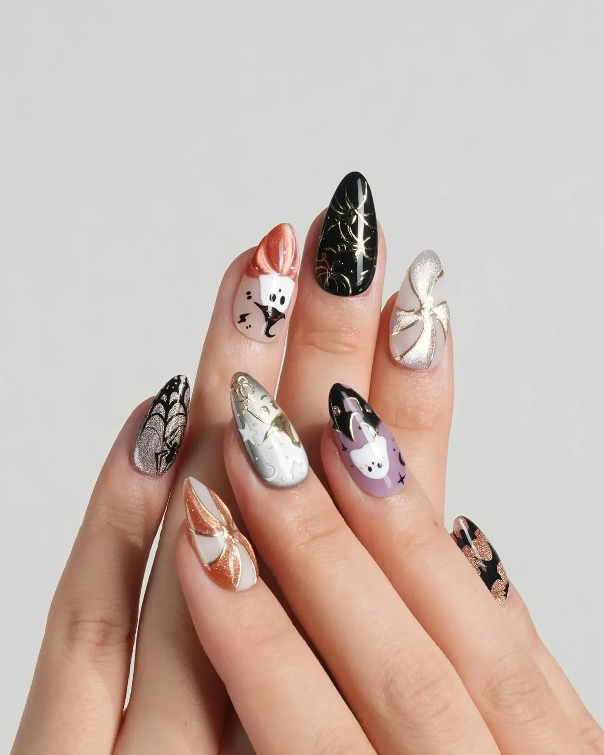 Midnight Bash Reusable Press On Nails