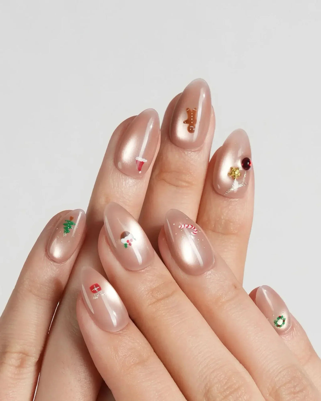 Mini Noel Reusable Press On Nails