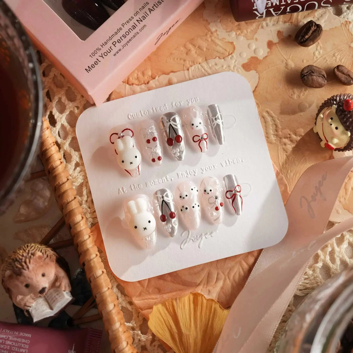 Miss Miffy Reusable Press On Nails