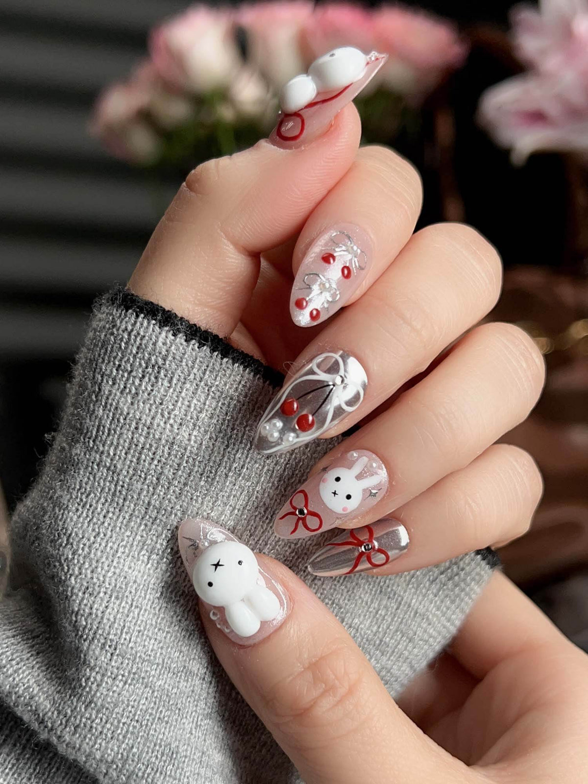 Miss Miffy Reusable Press On Nails
