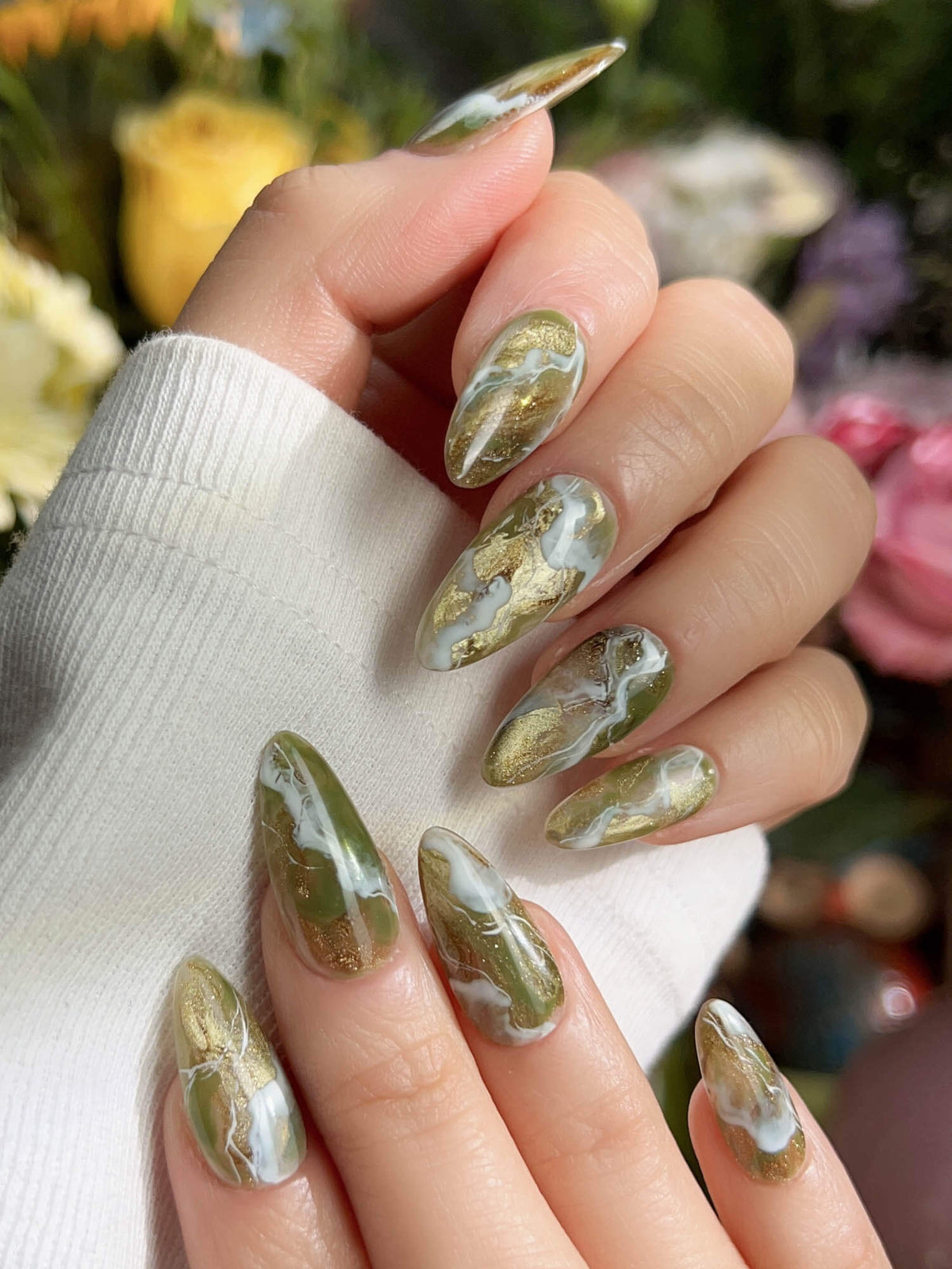 Mosses Nightlight Moss Reusable Press On Nails