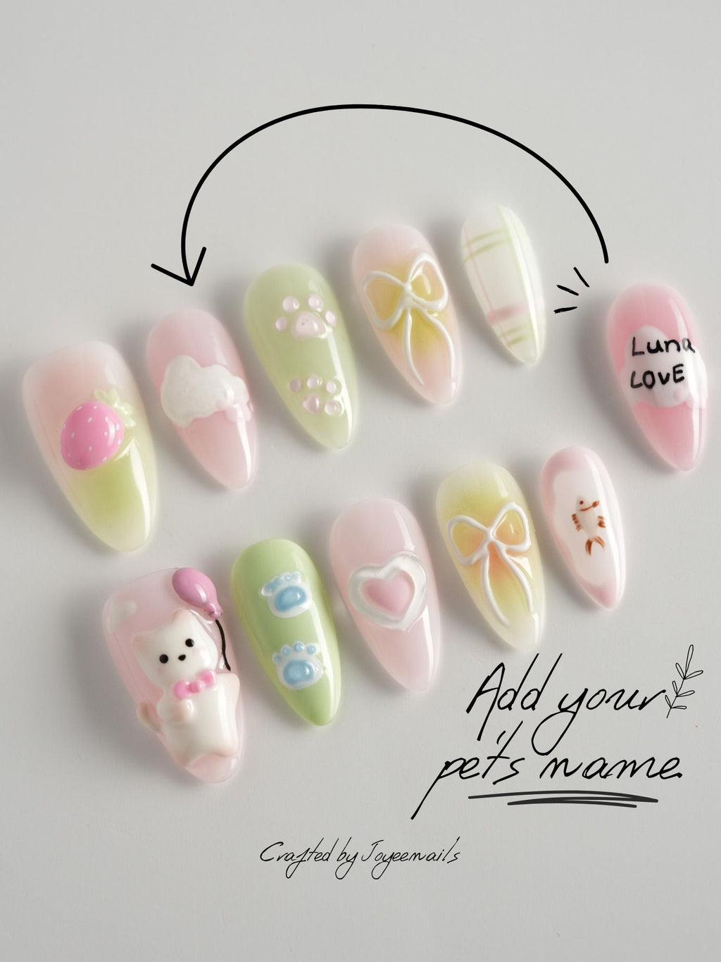 My Kitty Reusable Press On Nails