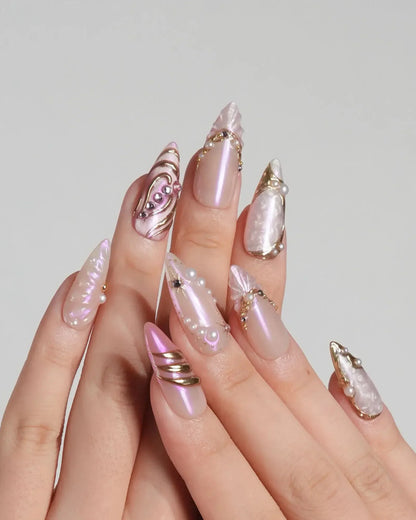 Neon Kiss Reusable Press On Nails