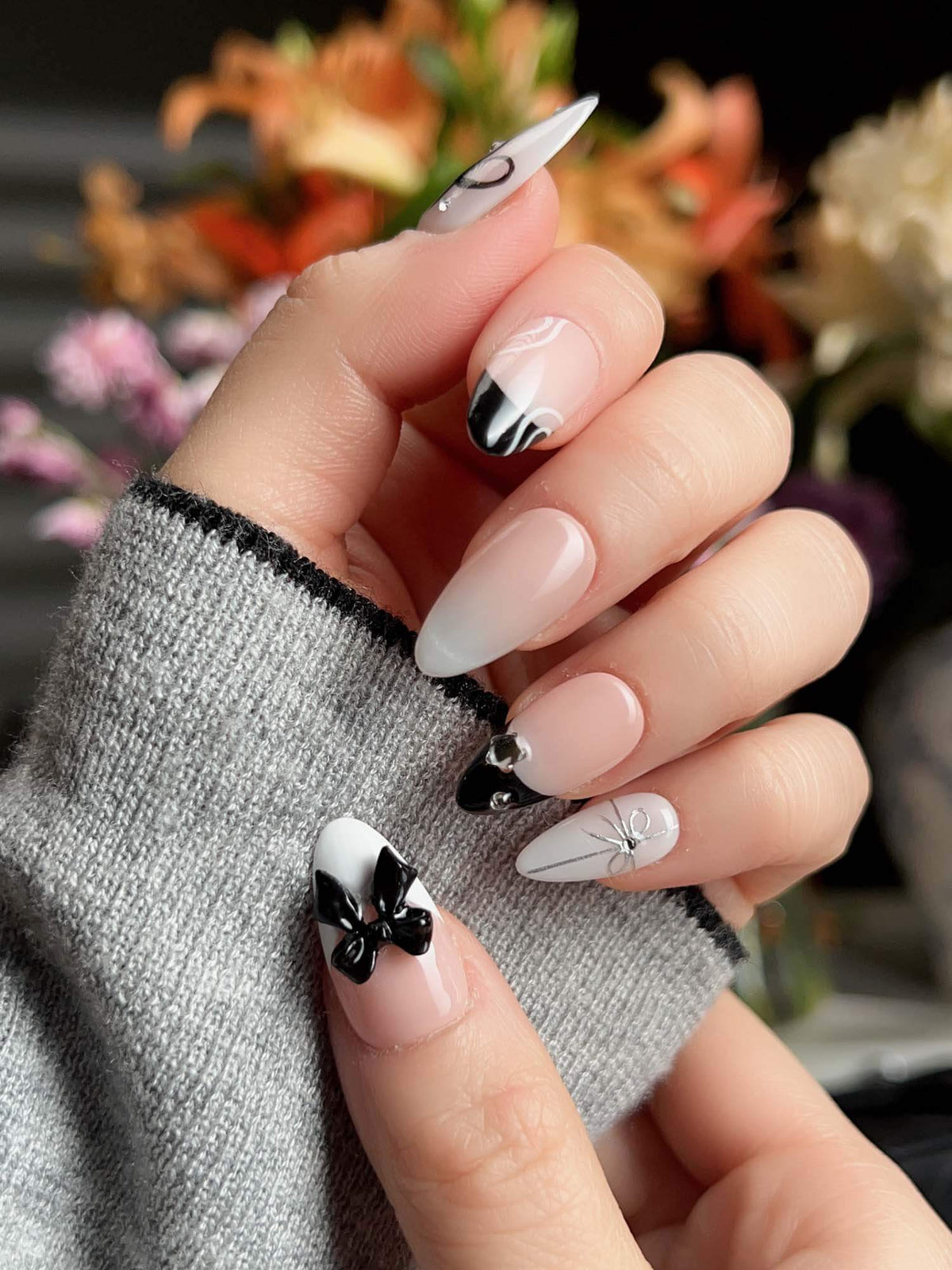 New Year Glam Reusable Press On Nails