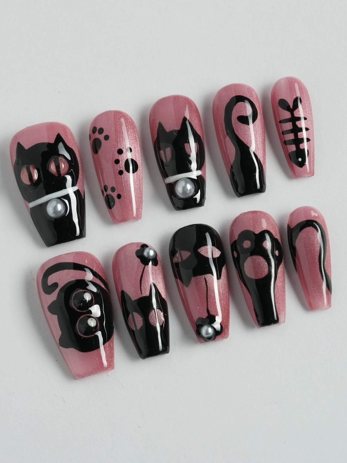Night Prowler Reusable Press On Nails