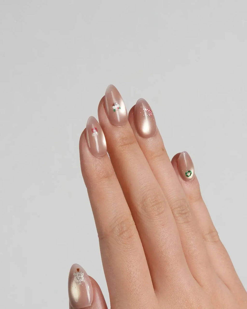 Mini Noel Reusable Press On Nails