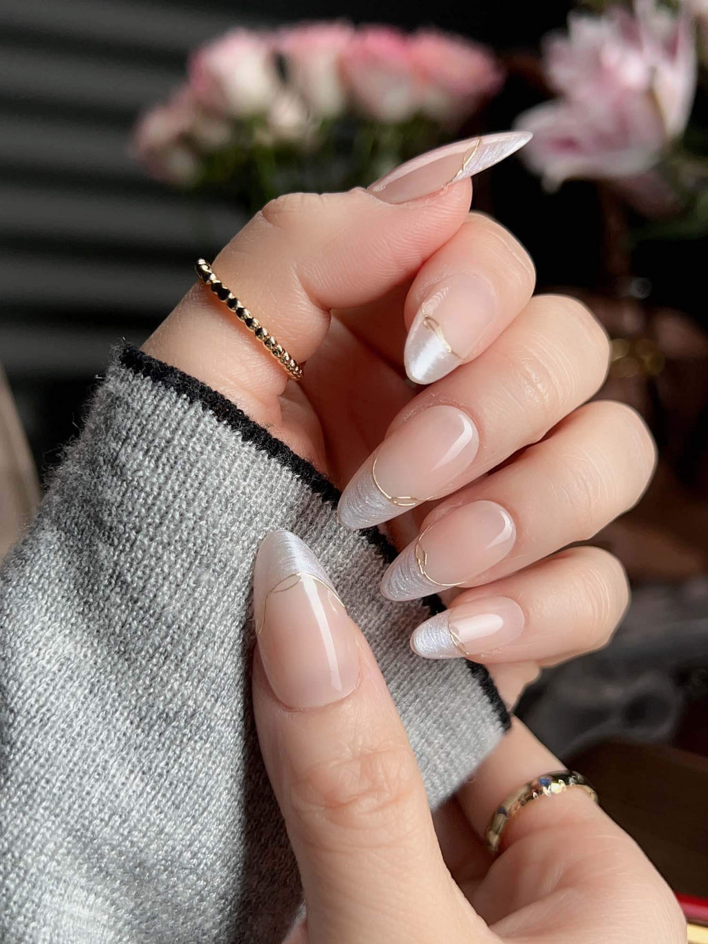 Nude French Tip Your Glow Reusable Press On Nails
