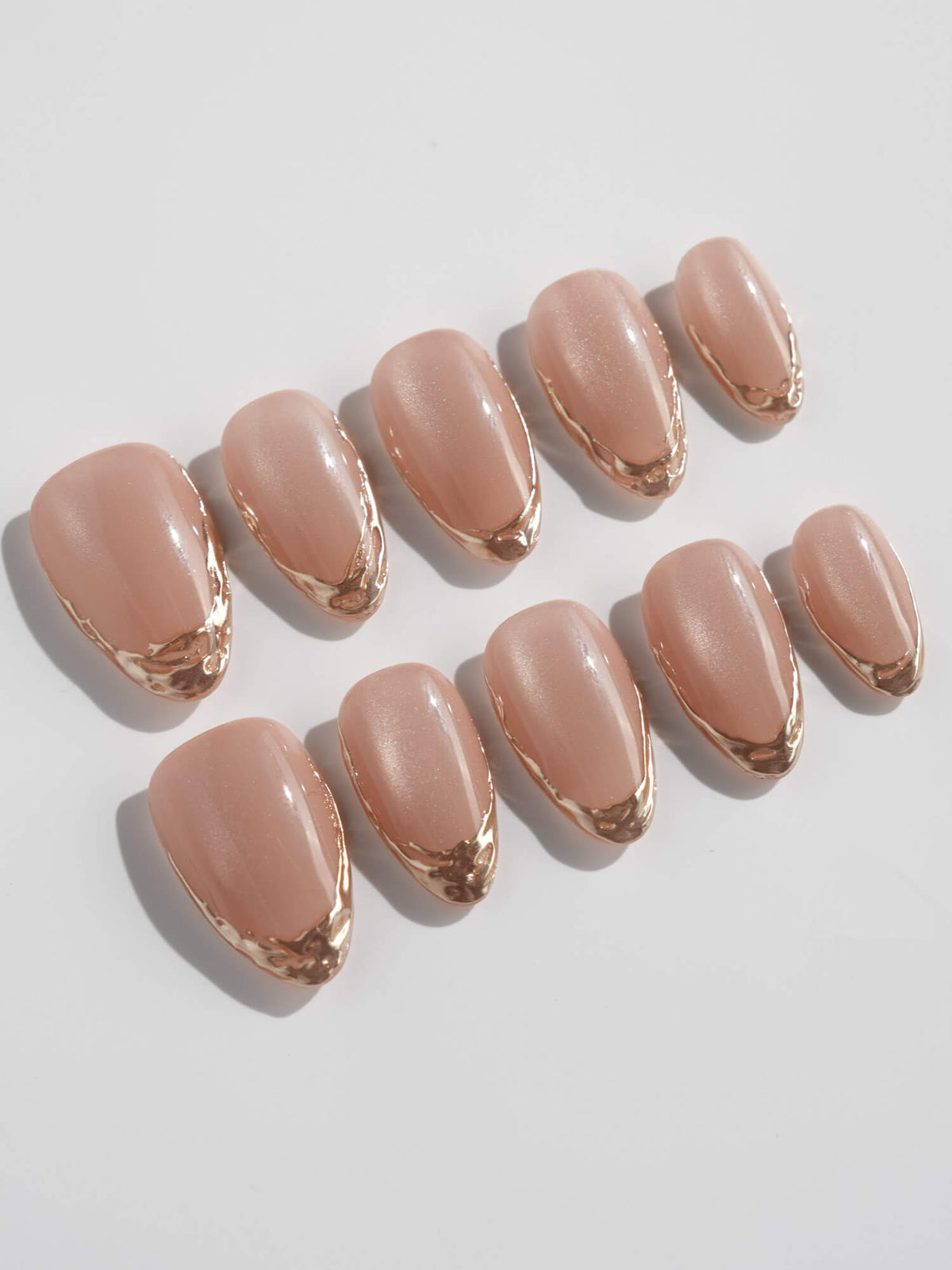 Nude Spark Reusable Press On Nails