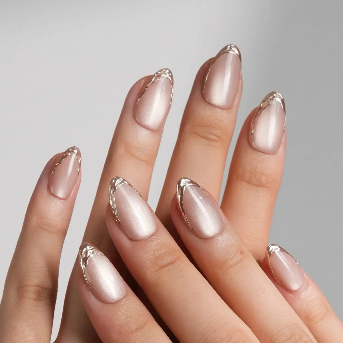 Nude Spark Reusable Press On Nails