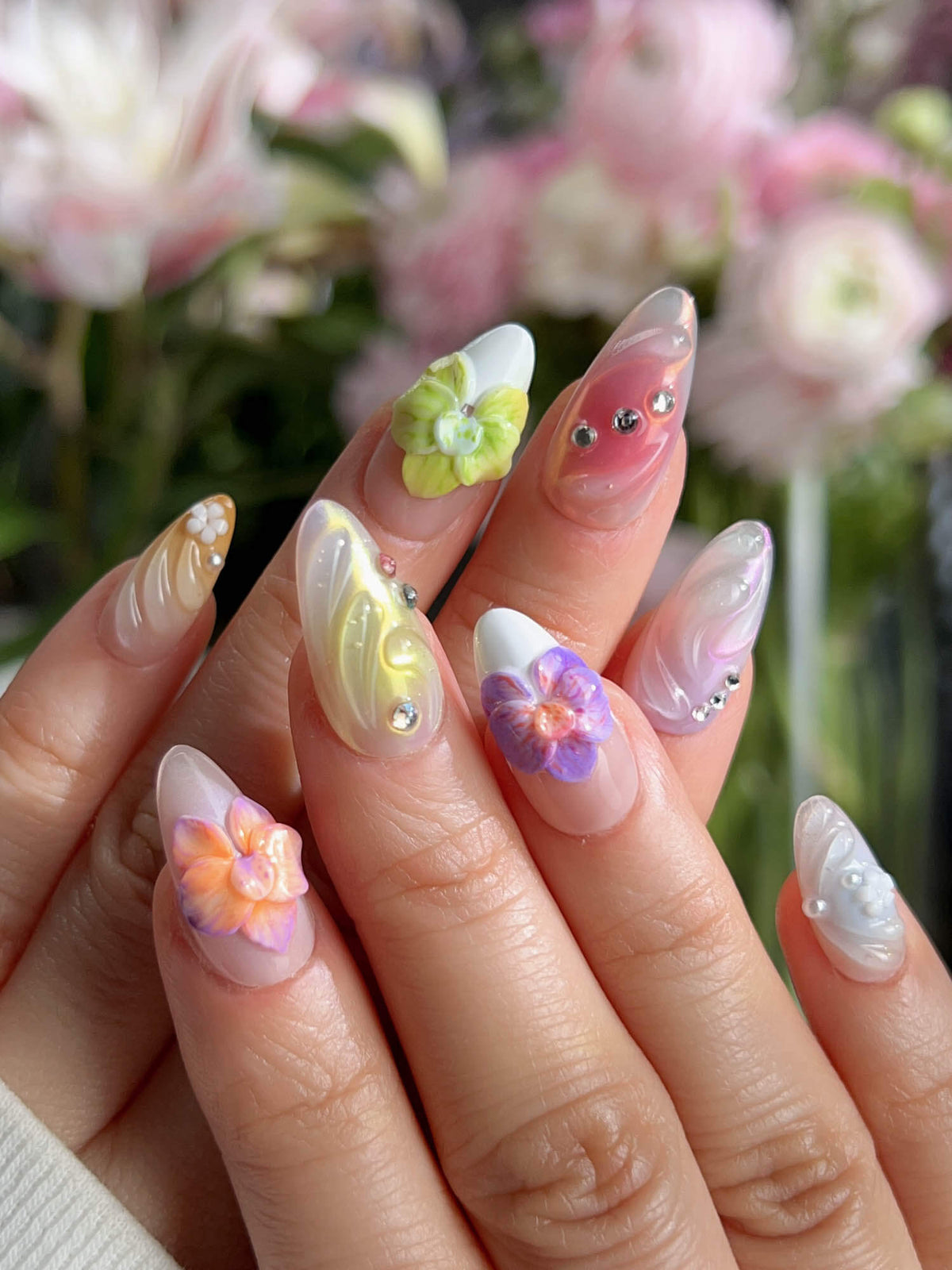 Orchid Extra Glow Reusable Press On Nails