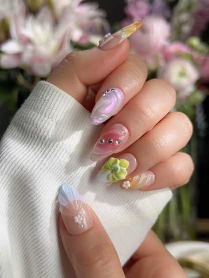 Orchid Extra Glow Reusable Press On Nails