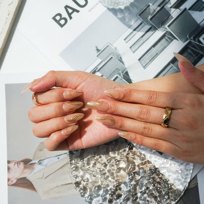 Poetic Glamour Nude Reusable Press On Nails