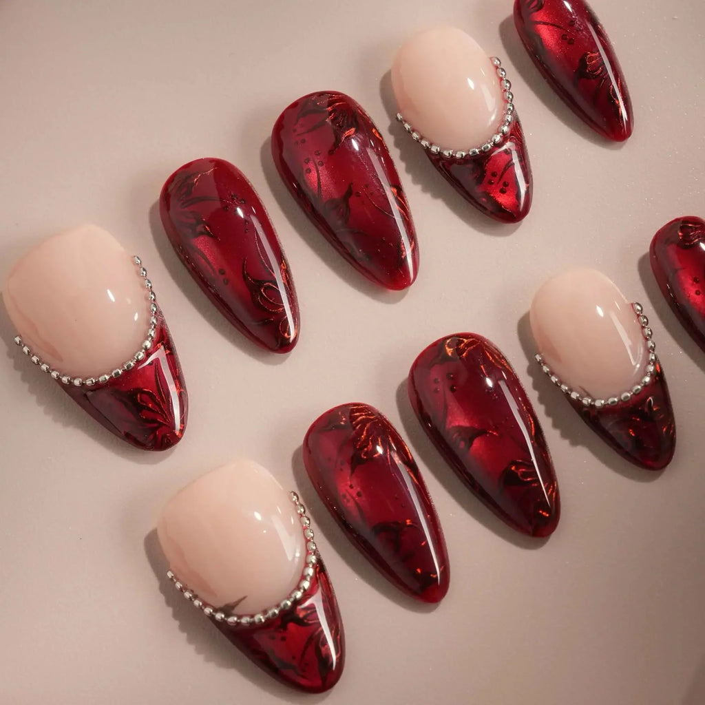 Brocade Reusable Press On Nails