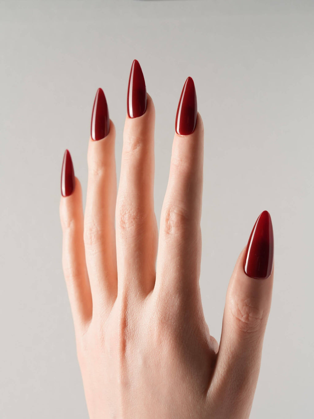 Solid Red Roses Reusable Press On Nails