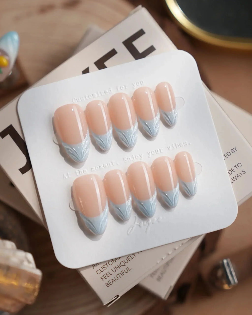 Sea Salt Reusable Press On Nails