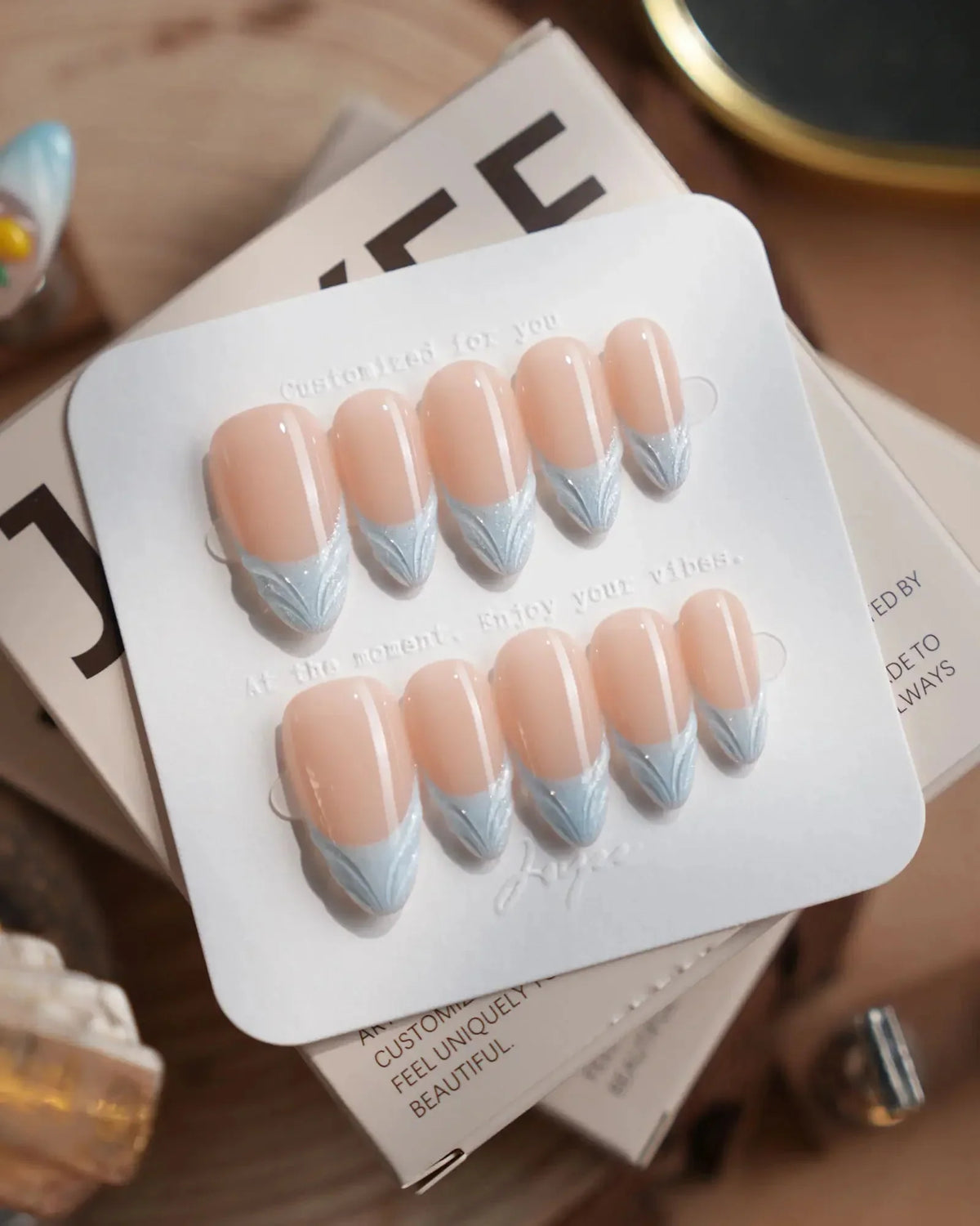 Sea Salt Reusable Press On Nails