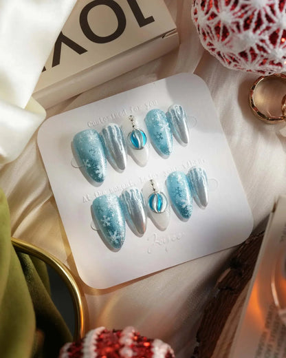 Frozen Dream Reusable Press On Nails