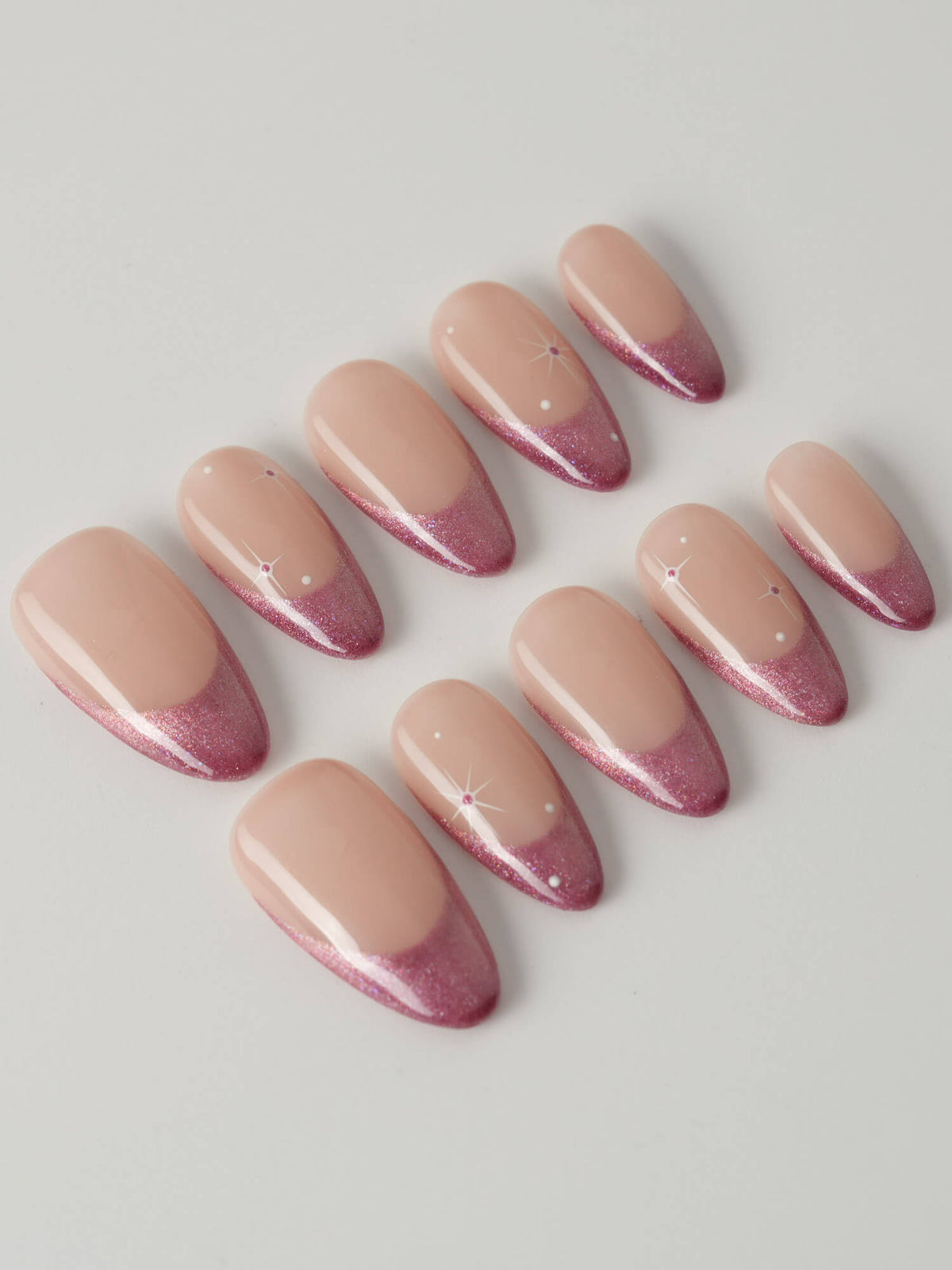 Soft Glow Reusable Press On Nails