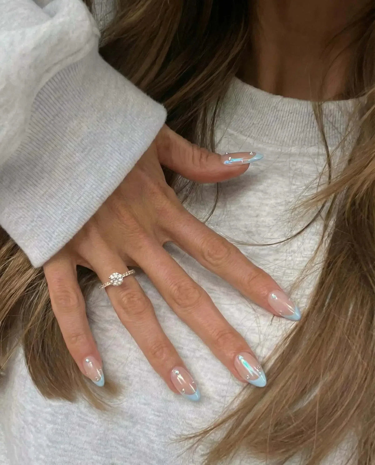 Sparkling Wine Reusable Press On Nails