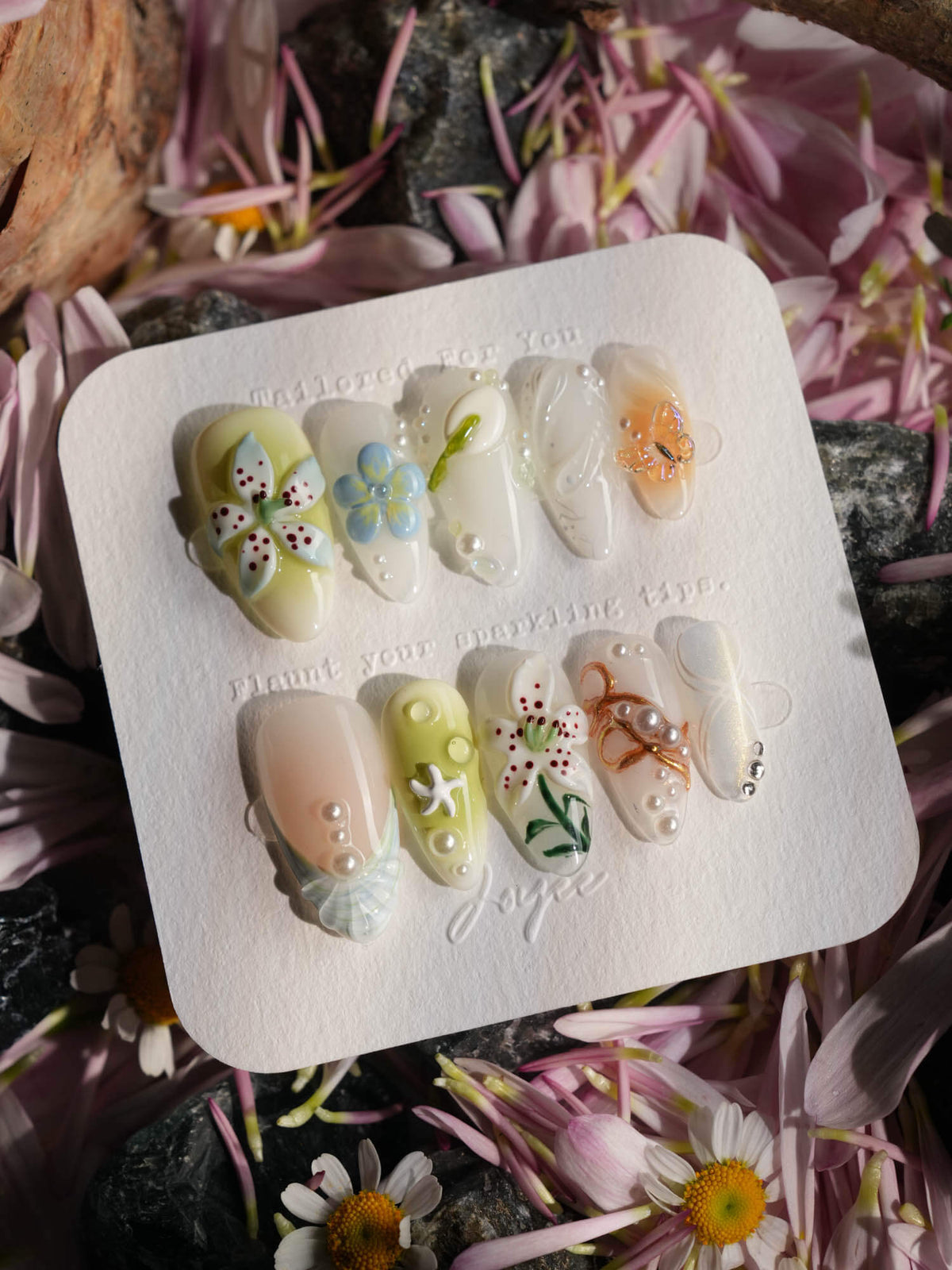 Spring wink Reusable Press On Nails