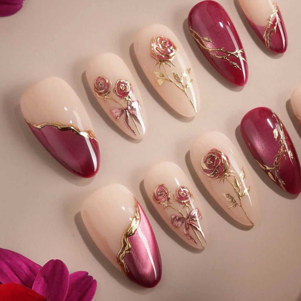 Sugar Thorn Reusable Press On Nails