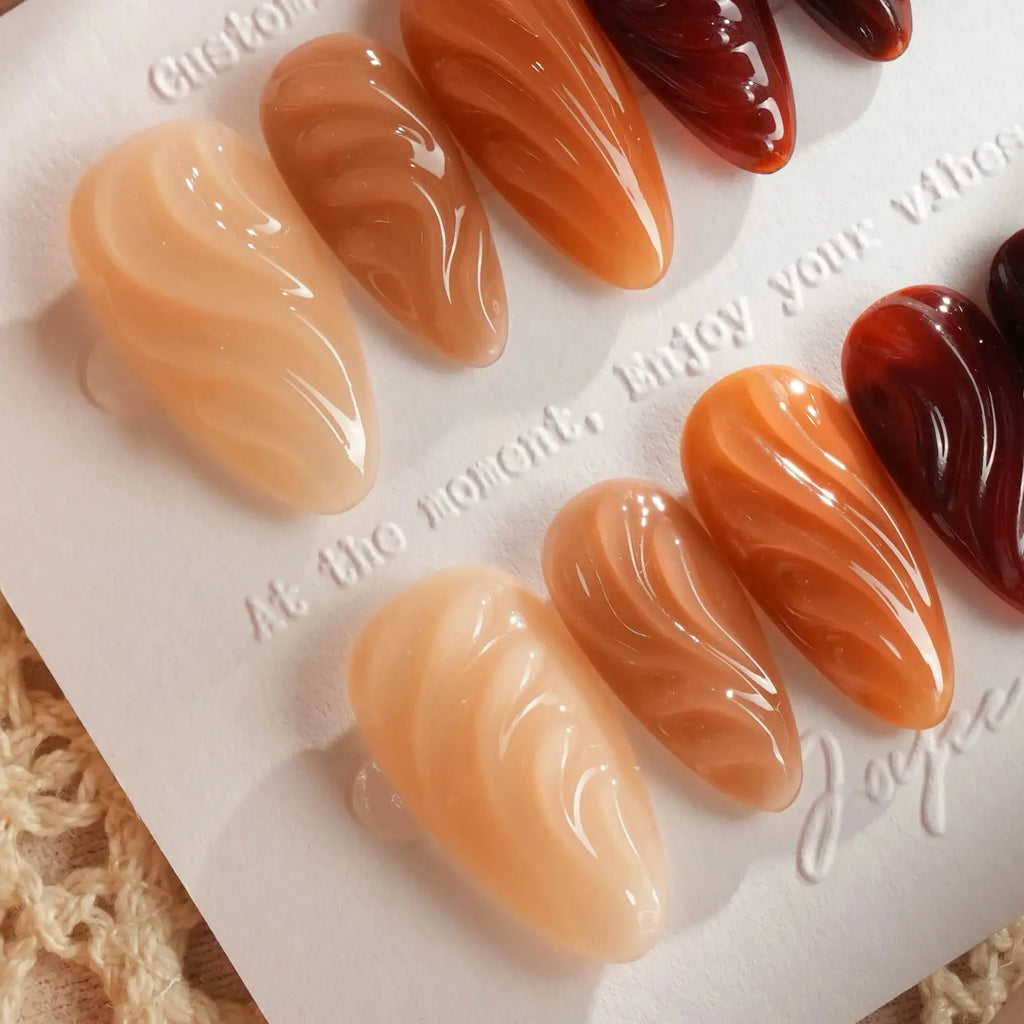 The whole fall Reusable Press On Nails