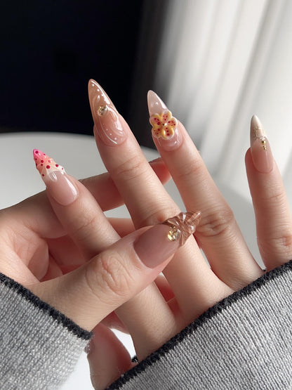 Tropical Vibes Reusable Press On Nails
