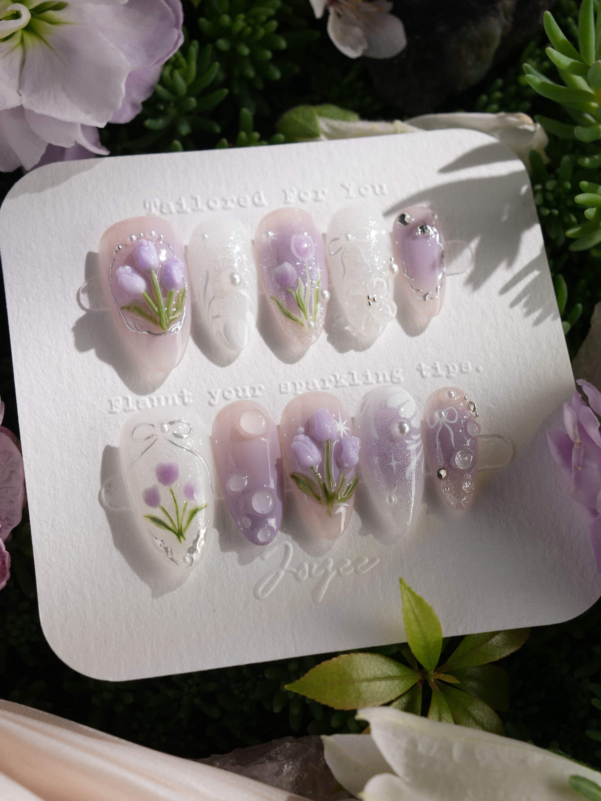 Tulip Glow up Reusable Press On Nails