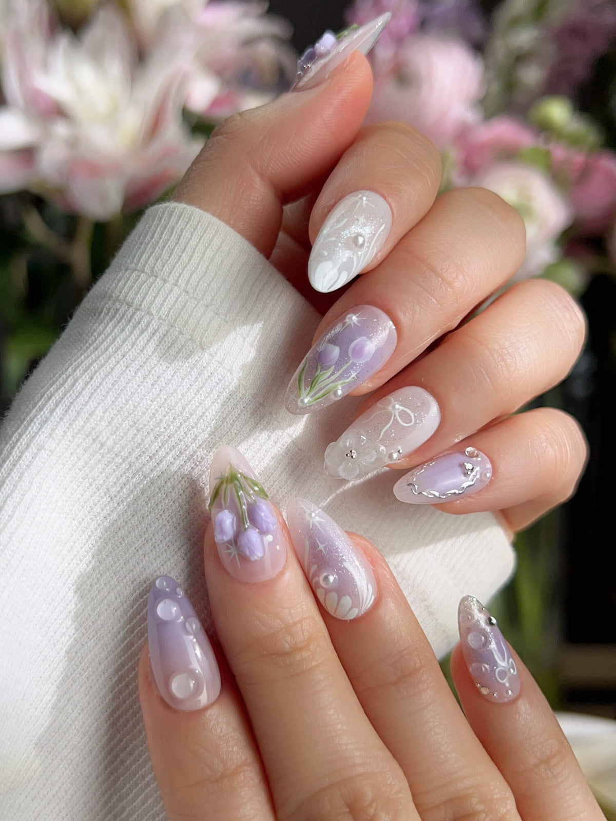 Tulip Glow up Reusable Press On Nails