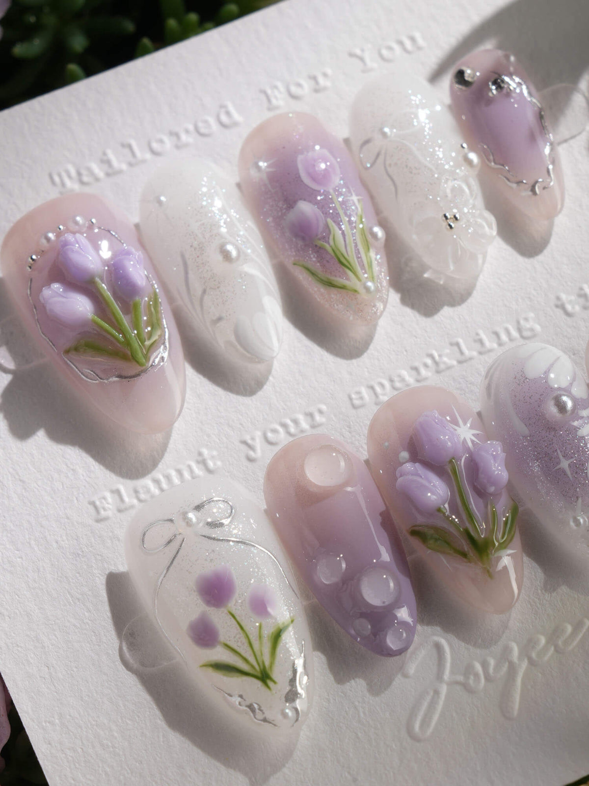 Tulip Glow up Reusable Press On Nails
