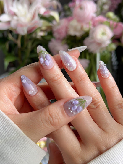 Tulip Glow up Reusable Press On Nails