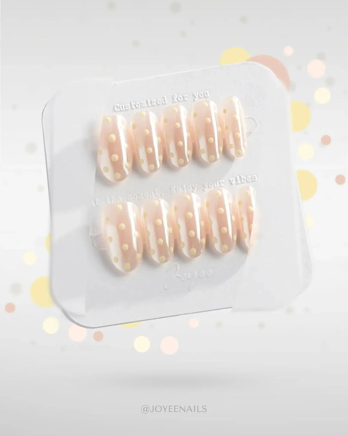 Lemon soda Reusable Press On Nails