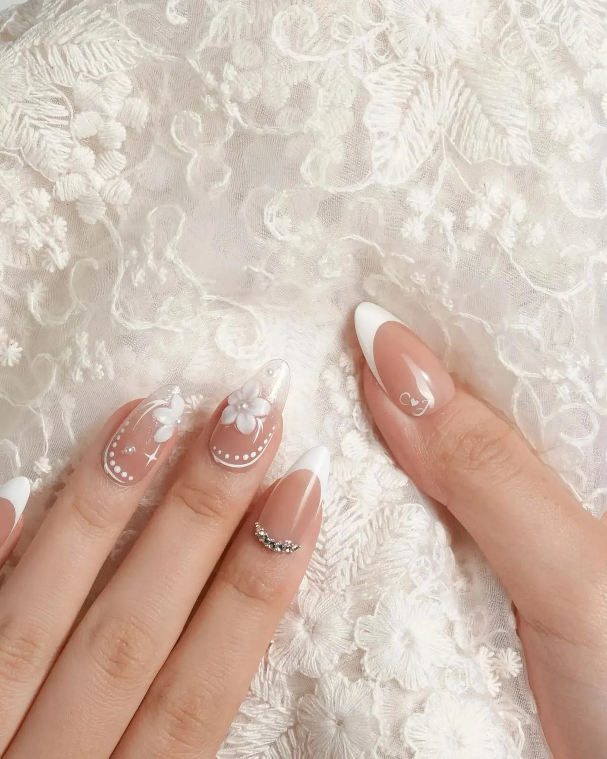 Wedding Day Reusable Press On Nails