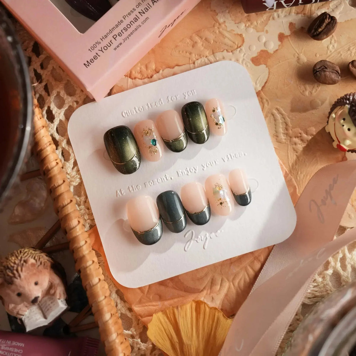 Woodland Sea Reusable Press On Nails