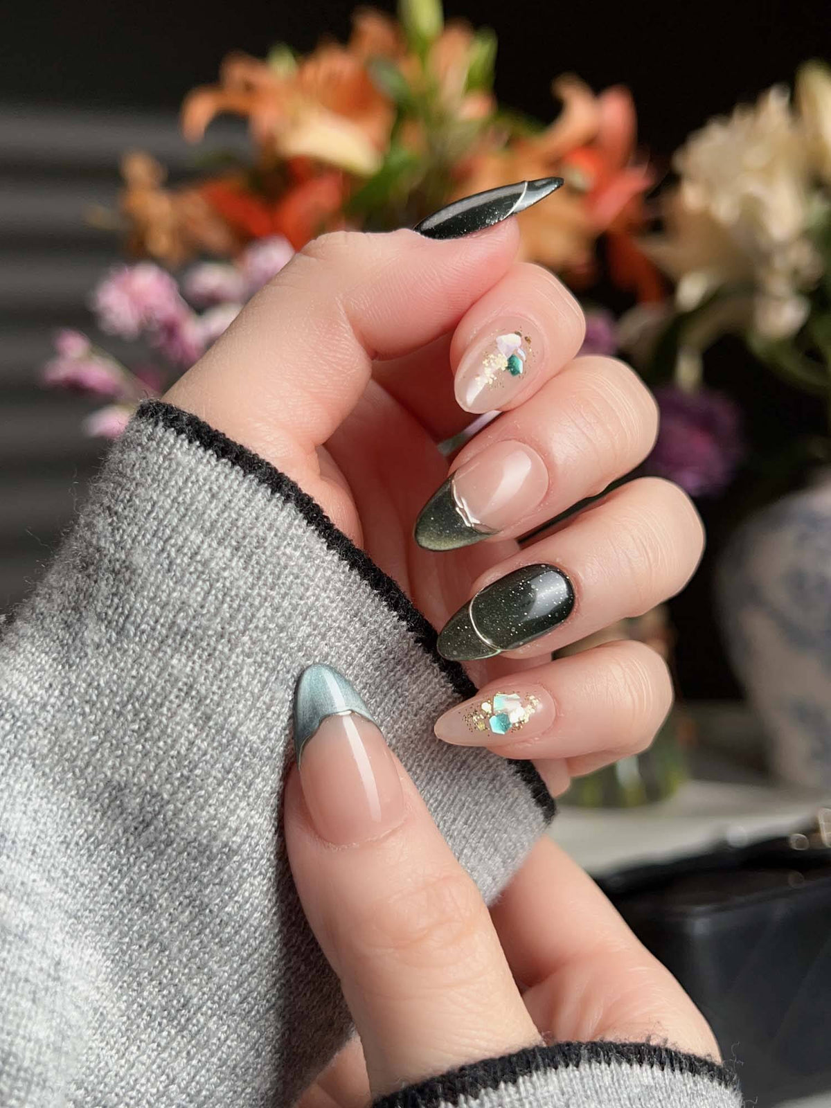 Woodland Sea Reusable Press On Nails