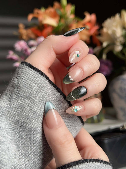 Woodland Sea Reusable Press On Nails